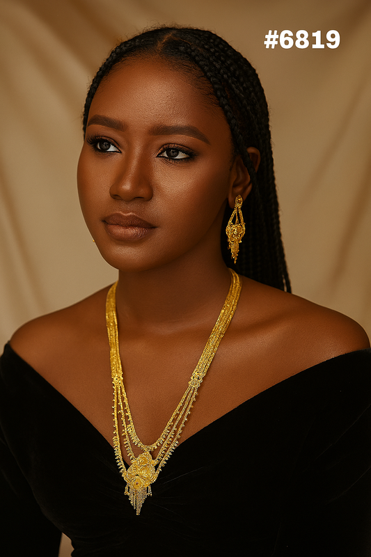 Gold Plated Long Necklaces, PMJ Model No: 6819