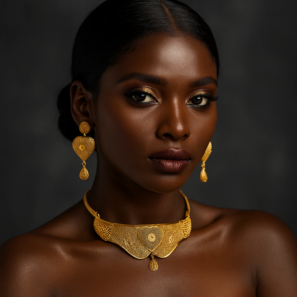 Gold Plated Small Necklace Set PMJ Model No : 6907