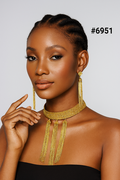 Gold Plated Long Necklaces, PMJ Model No : 6951