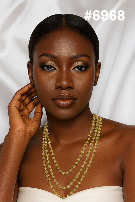 Gold Plated Long Necklace, PMJ Model No: 6968