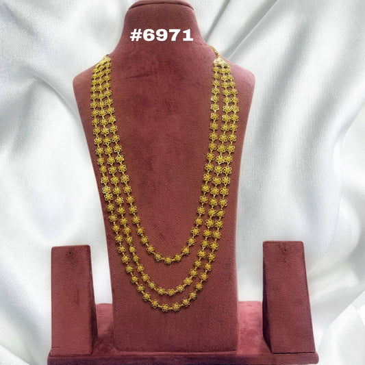 Gold Plated Long Necklace, PMJ Model No: 6971