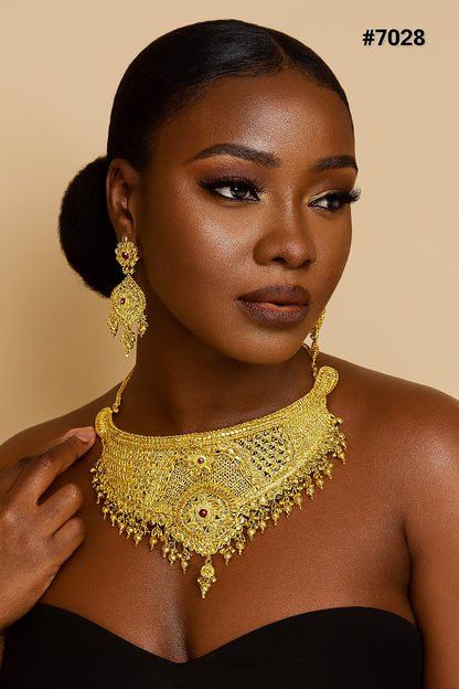 Gold Plated Chokkar Necklace PMJ Model No : 7028