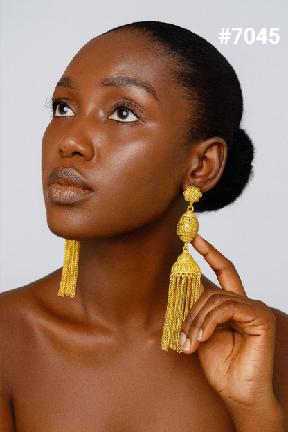 Gold Plated EARRING 1 Gram Gold Plated Jewellery PMJ Model No : 7045