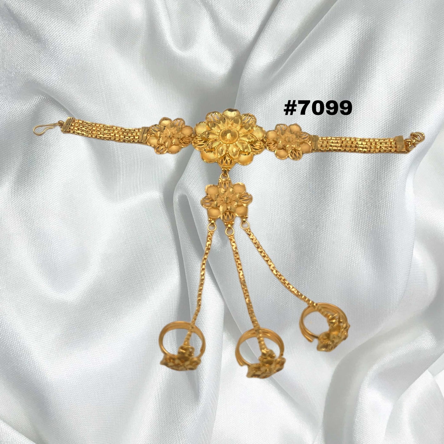 Hathpan Gold Plated Bridal Hathpan Jewelry, PMJ Model No : 7099