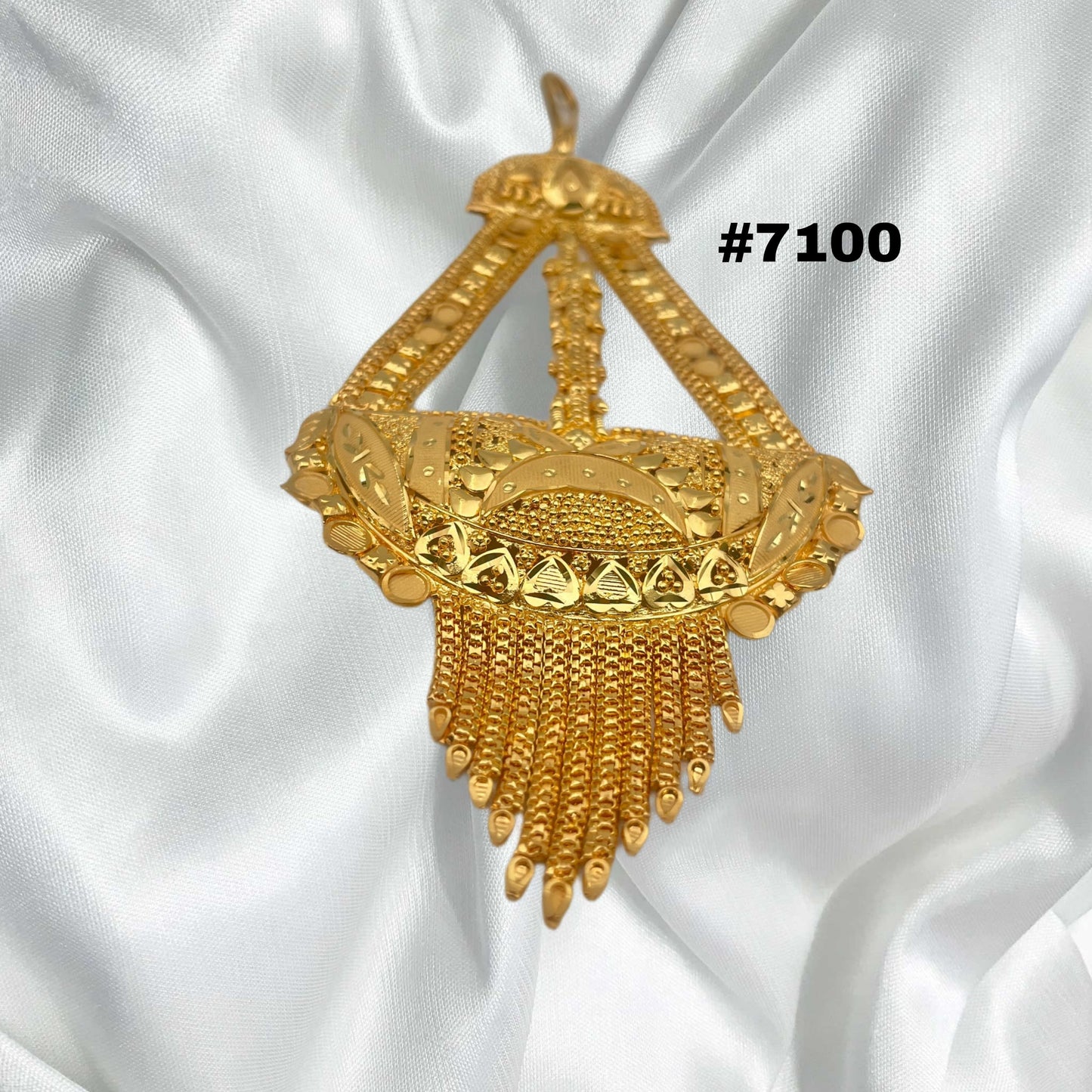 Gold Plated Maang Tika, PMJ Model No: 7100