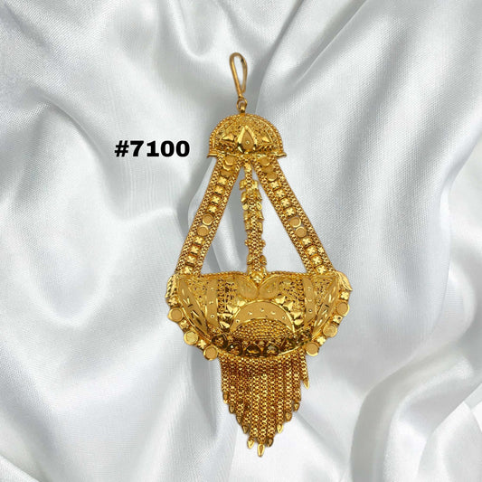 Gold Plated Maang Tika, PMJ Model No: 7100