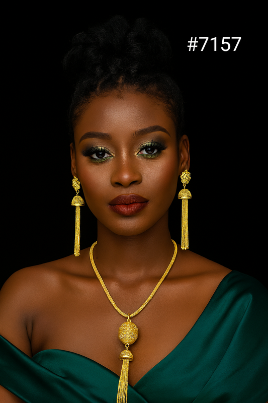 Gold Plated Long Necklace 1 Gram Gold Plated Jewellery PMJ Model No : 7157