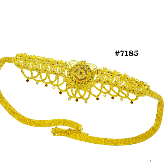 Bridal Wear Gold Plated Waist Belt, PMJ Model No: 7185