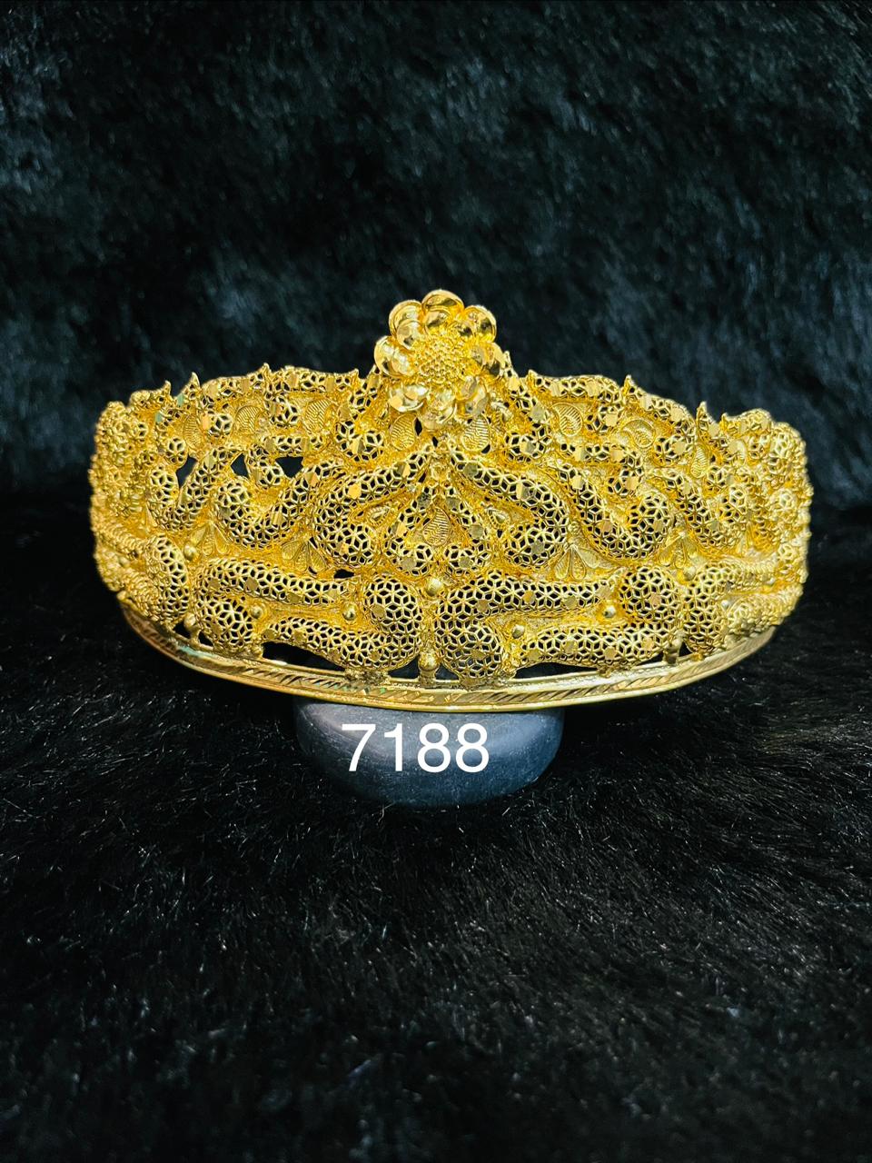 Gold Plated Crown 1 Gram Gold Plated Jewellery PMJ Model No : 7188
