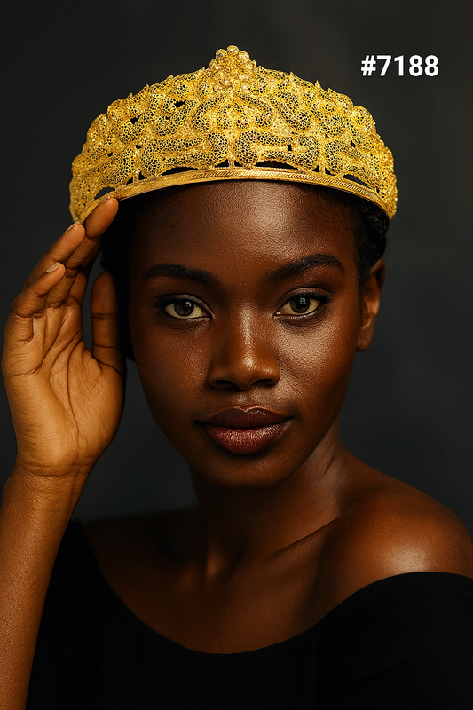 Gold Plated Crown 1 Gram Gold Plated Jewellery PMJ Model No : 7188