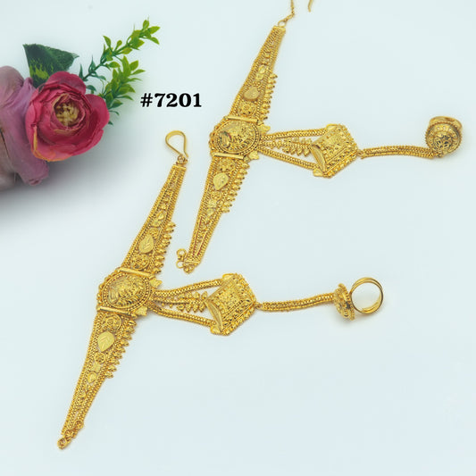 Hathpan Gold Plated Bridal Hathpan Jewelry, PMJ Model No : 7201