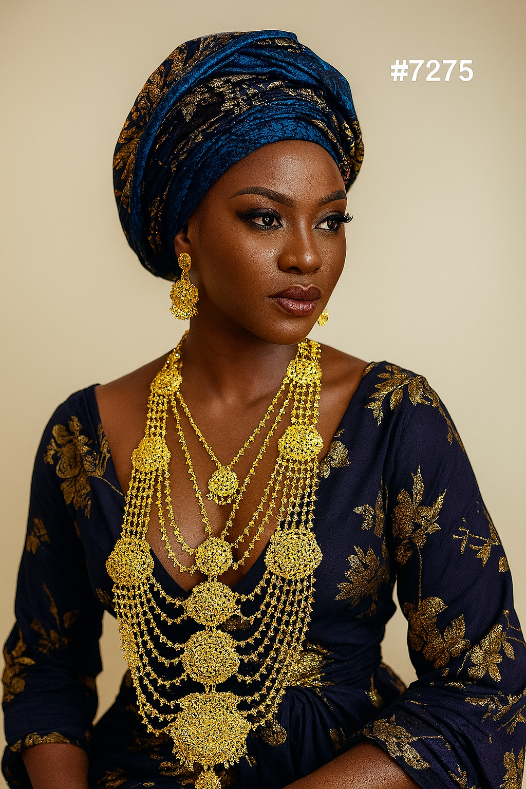 Gold Plated LONG NECKLACE 1 Gram Gold Plated Jewellery PMJ Model No : 7275