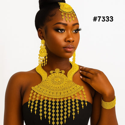 Gold Plated LONG NECKLACE 1 Gram Gold Plated Jewellery PMJ Model No : 7333