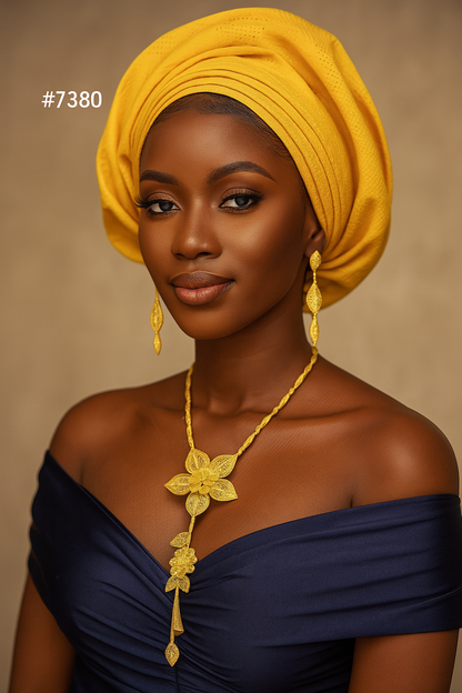 Gold Plated LONG NECKLACE 1 Gram Gold Plated Jewellery PMJ Model No : 7380