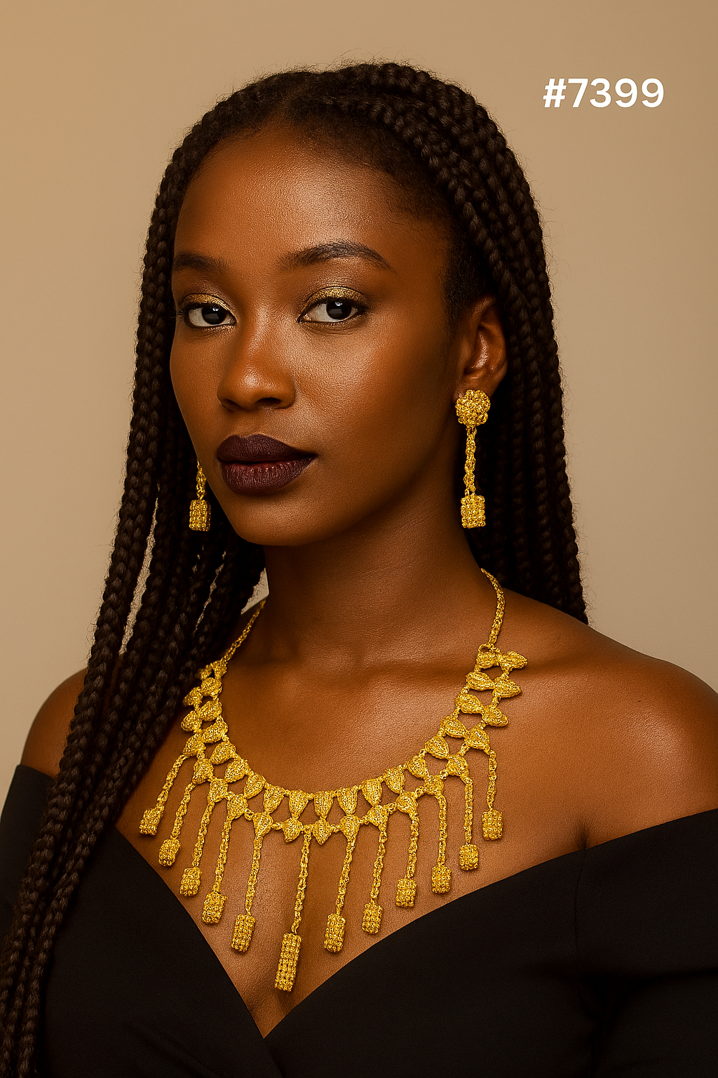 Gold Plated Short Necklace 1 Gram Gold Plated Jewellery PMJ Model No : 7399