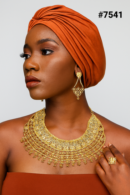 Gold Plated Short Necklace 1 Gram Gold Plated Jewellery PMJ Model No : 7541