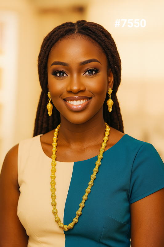 Gold Plated LONG NECKLACE 1 Gram Gold Plated Jewellery PMJ Model No : 7550