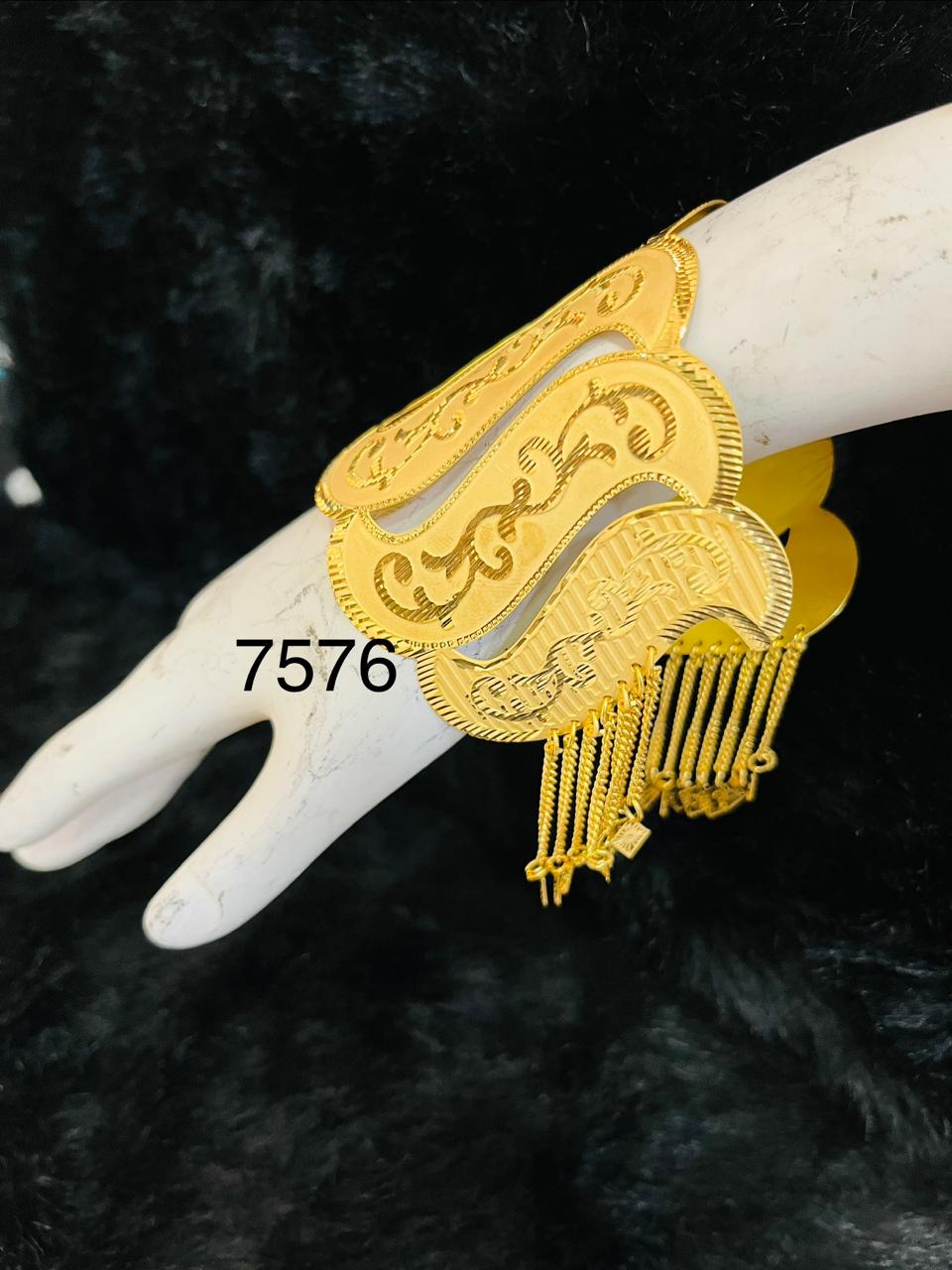 Gold Plated Jalar Bracelet Model no : 7576