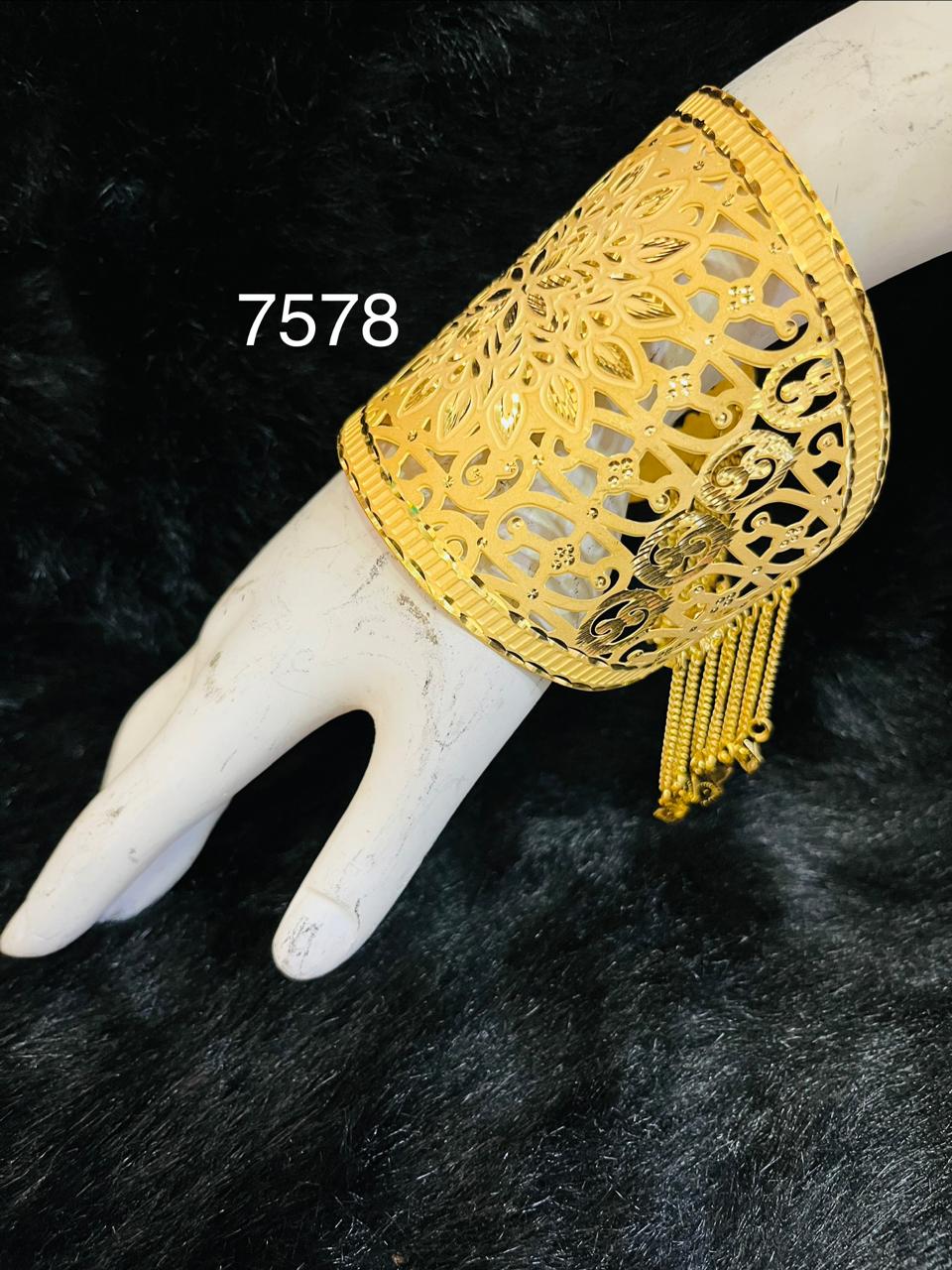 Gold Plated Jalar Bracelet Model no : 7578