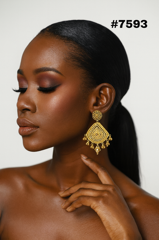 Gold Plated Designer Earrings, PMJ Model No: 7693