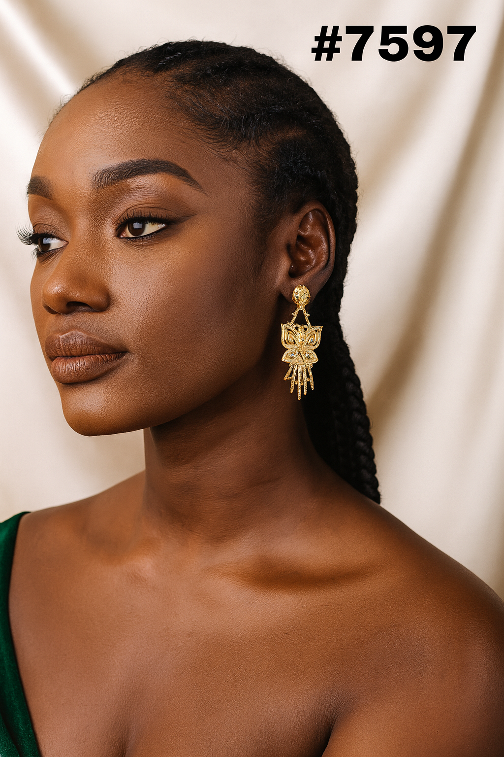 Gold Plated Designer Earrings, PMJ Model No: 7597