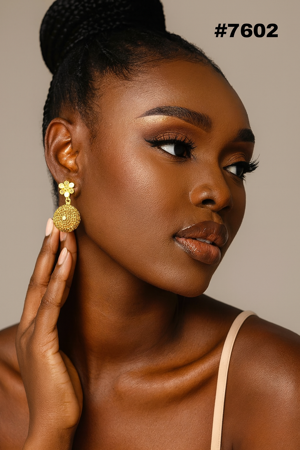 Gold Plated Jewellery, Earrings PMJ Model No : 7602