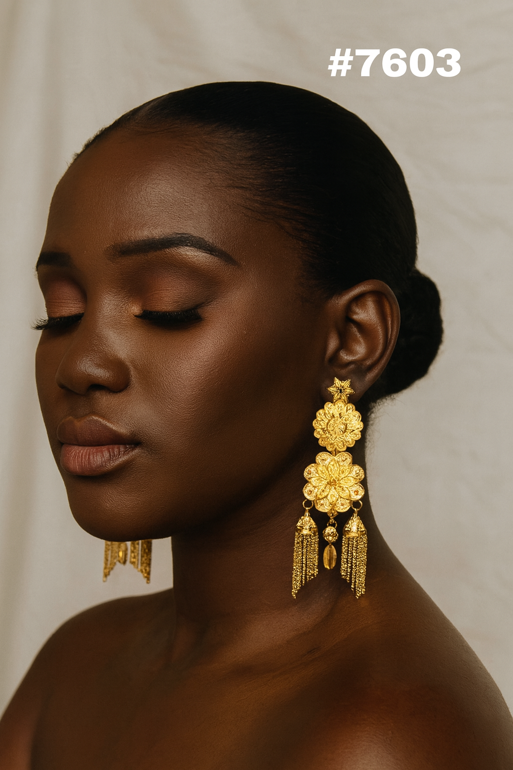 Gold Plated Jewellery, Earrings PMJ Model No : 7603