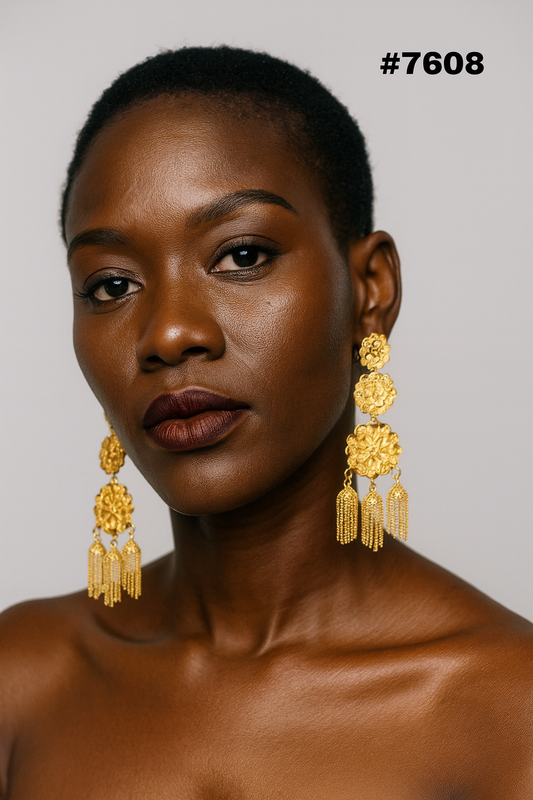 Gold Plated Jewellery, Earrings PMJ Model No : 7608