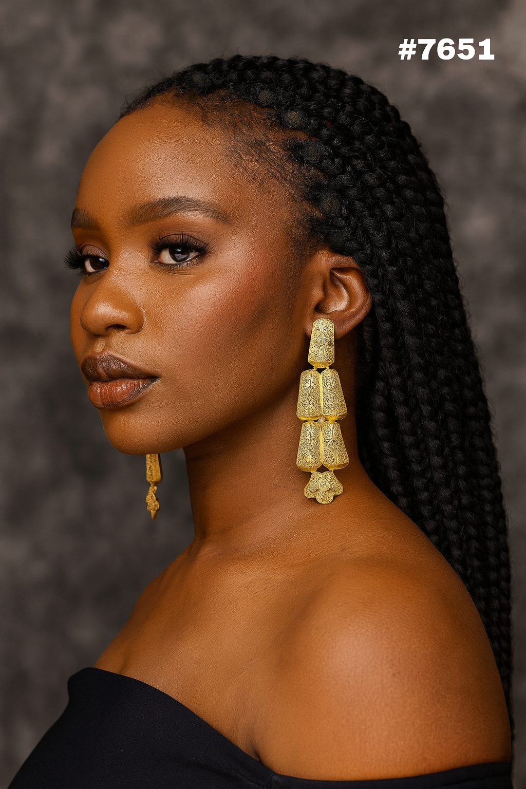 Gold Plated EARRING 1 Gram Gold Plated Jewellery PMJ Model No : 7651
