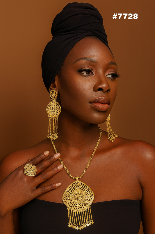 Gold Plated LONG Pendant NECKLACE 1 Gram Gold Plated Jewellery PMJ Model No : 7728