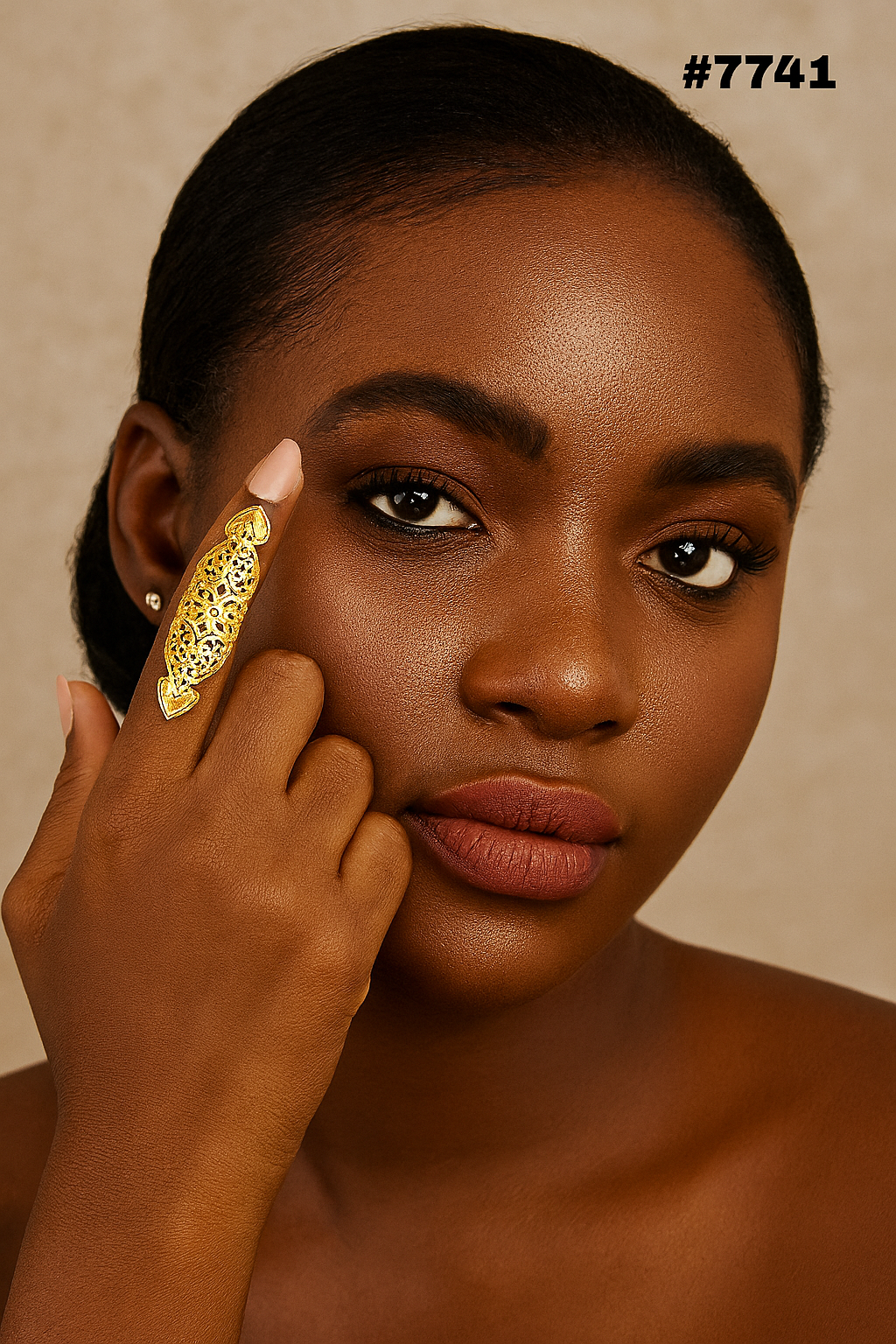 Gold Plated Finger Ring 1 Gram Gold Plated Jewellery PMJ Model No : 7741