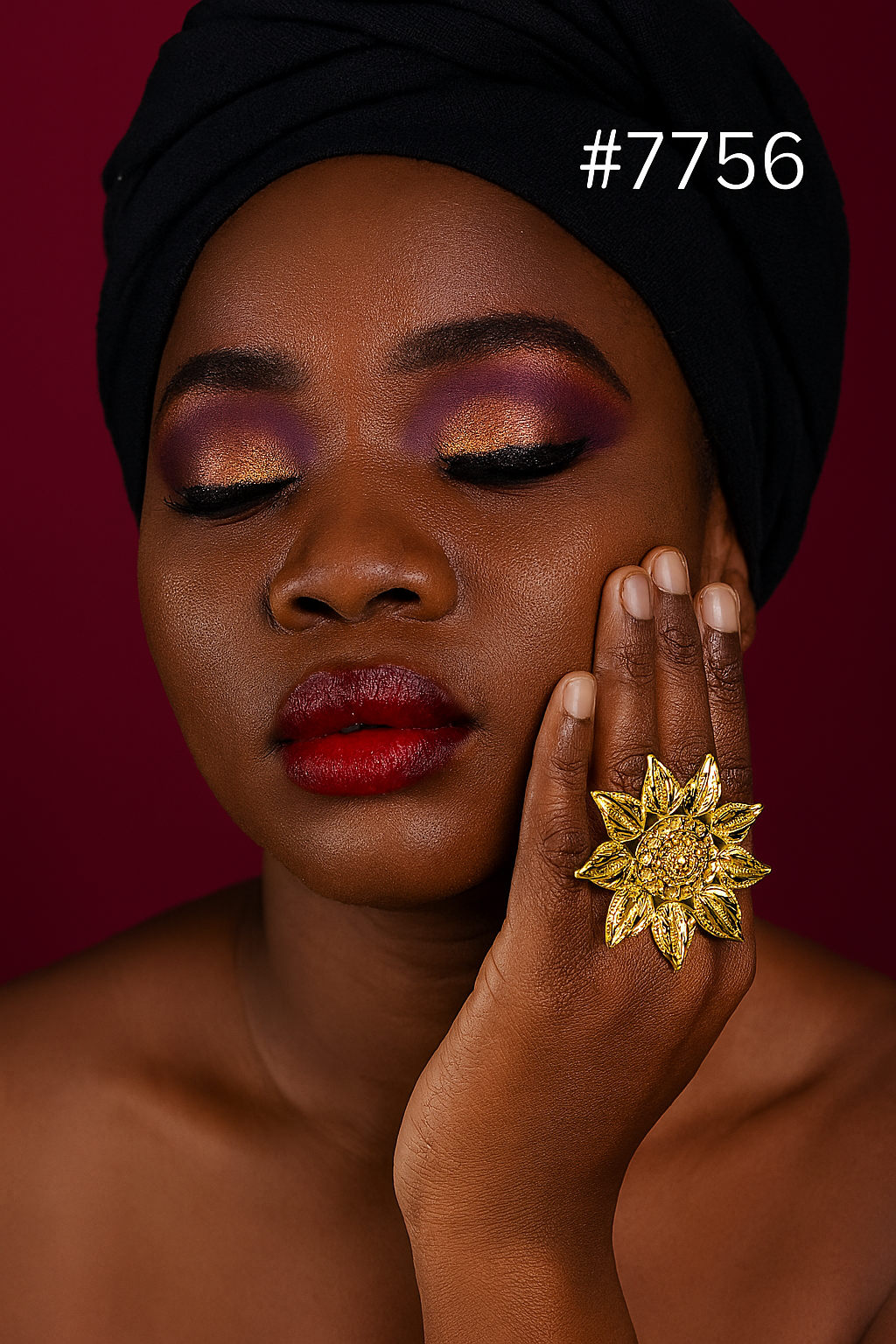 Gold Plated Finger Ring 1 Gram Gold Plated Jewellery PMJ Model No : 7756