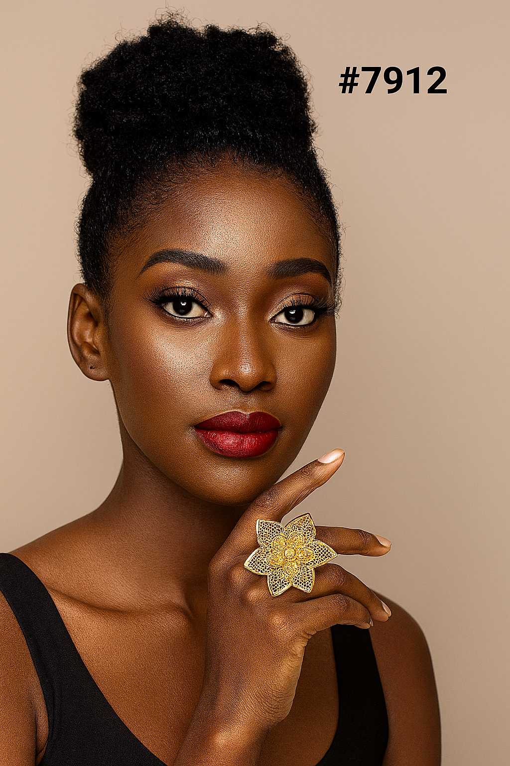 Gold Plated Finger Ring 5 Gram Gold Plated Jewellery PMJ Model No : 7912