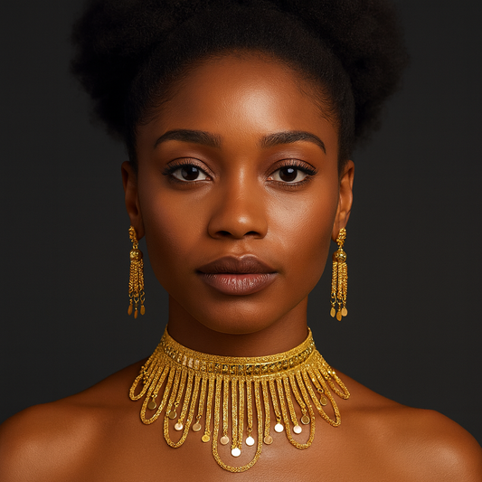 Gold Plated Short Necklace 5 Gram Gold Plated Jewellery PMJ Model No : 7923