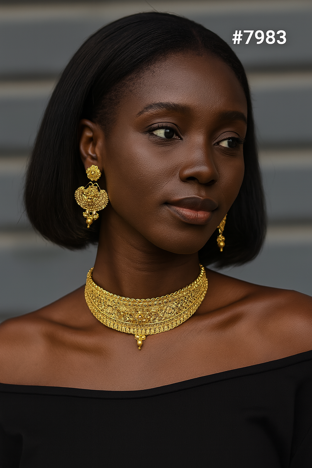 Gold Plated LONG NECKLACE 5 Gram Gold Plated Jewellery PMJ Model No : 7983