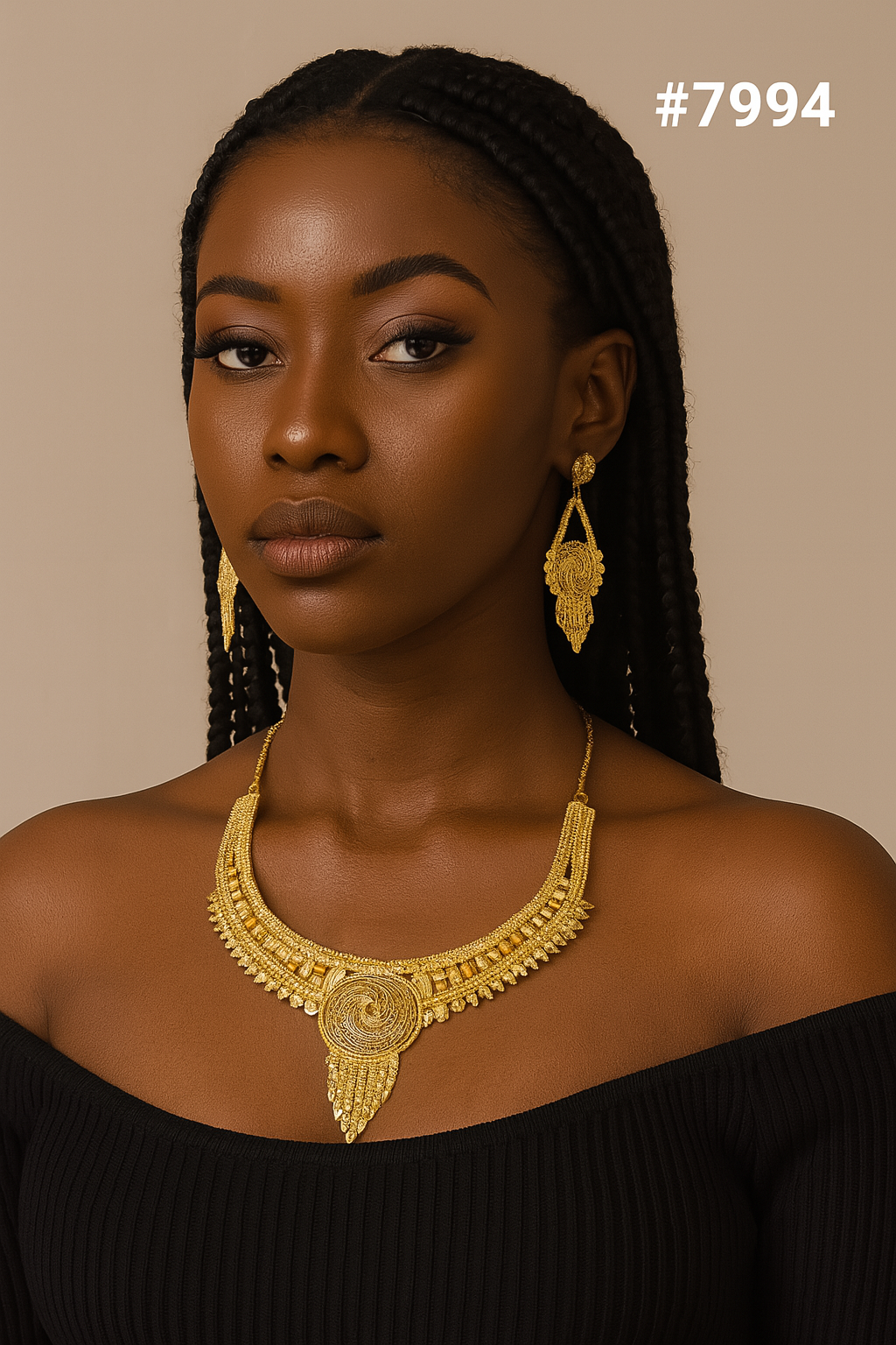 Gold Plated Short NECKLACE 5 Gram Gold Plated Jewellery PMJ Model No : 7994