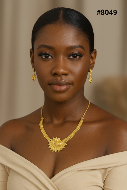 Gold Plated Short NECKLACE 5 Gram Gold Plated Jewellery PMJ Model No :8049