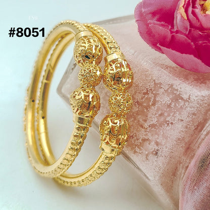 Gold Plated BANGLE 5 Gram Gold Plated Jewellery PMJ Model No : 8051