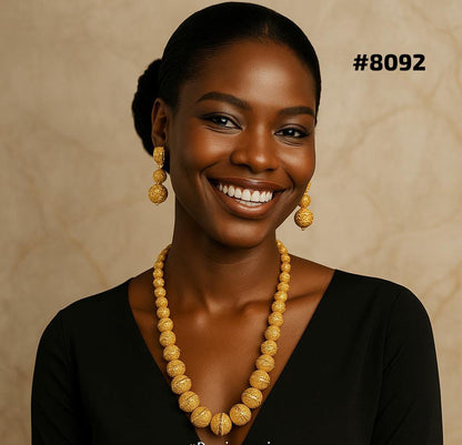 Gold Plated Long NECKLACE 5 Gram Gold Plated Jewellery PMJ Model No : 8092