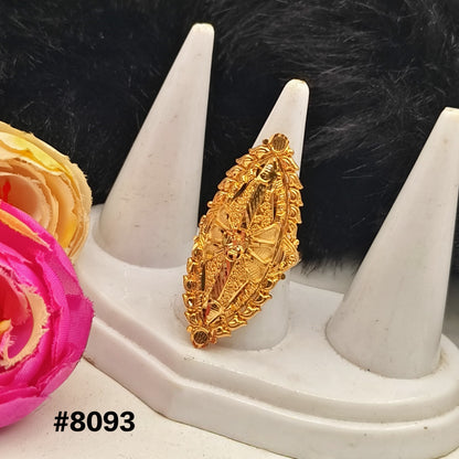 Gold Plated Finger Ring 5 Gram Gold Plated Jewellery PMJ Model No : 8093