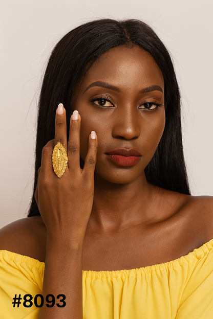 Gold Plated Finger Ring 5 Gram Gold Plated Jewellery PMJ Model No : 8093