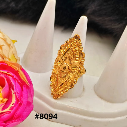Gold Plated Finger Ring 5 Gram Gold Plated Jewellery PMJ Model No : 8094
