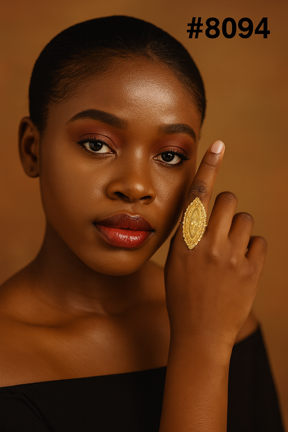 Gold Plated Finger Ring 5 Gram Gold Plated Jewellery PMJ Model No : 8094
