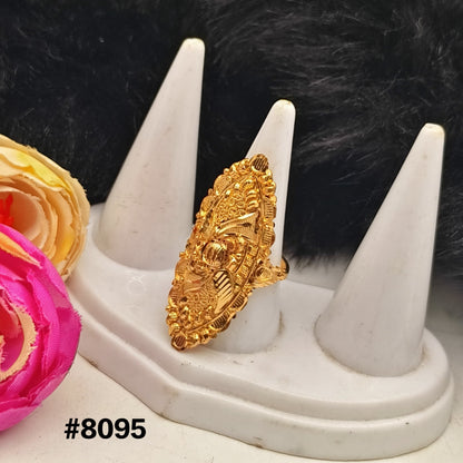 Gold Plated Finger Ring 5 Gram Gold Plated Jewellery PMJ Model No : 8095