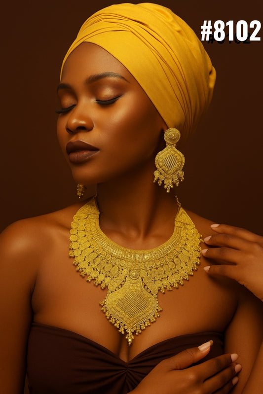 Gold Plated Short NECKLACE 5 Gram Gold Plated Jewellery PMJ Model No : 8102