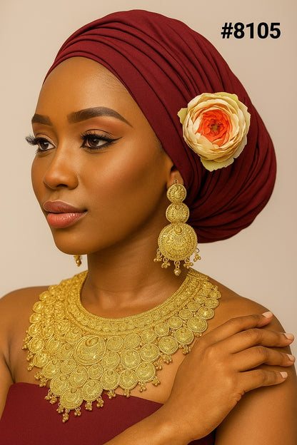 Gold Plated Short NECKLACE 5 Gram Gold Plated Jewellery PMJ Model No : 8105