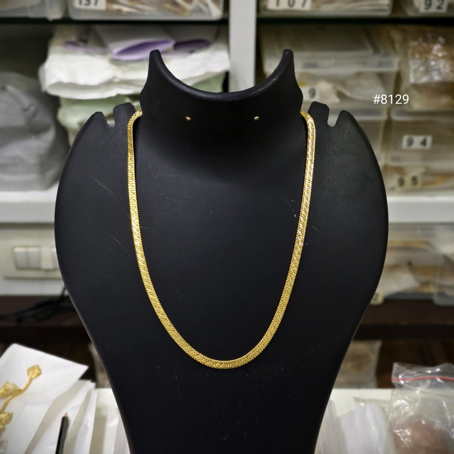 Gold Plated Chain,1 Gram Gold Plated Jewellery PMJ Model No : 8129