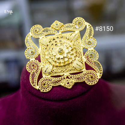 Gold Plated Finger Ring 5 Gram Gold Plated Jewellery PMJ Model No : 8150