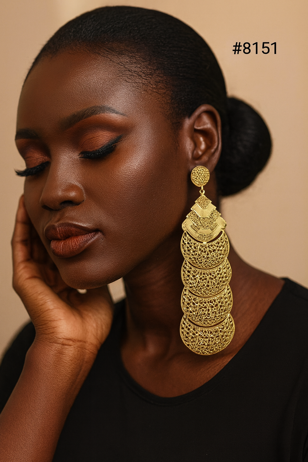 Gold Plated EARRING 1 Gram Gold Plated Jewellery PMJ Model No : 8151