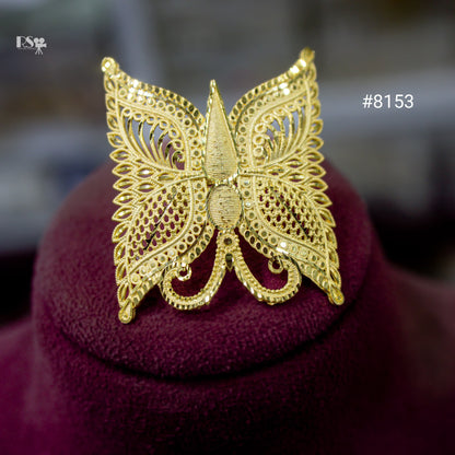 Gold Plated Finger Ring 5 Gram Gold Plated Jewellery PMJ Model No : 8153